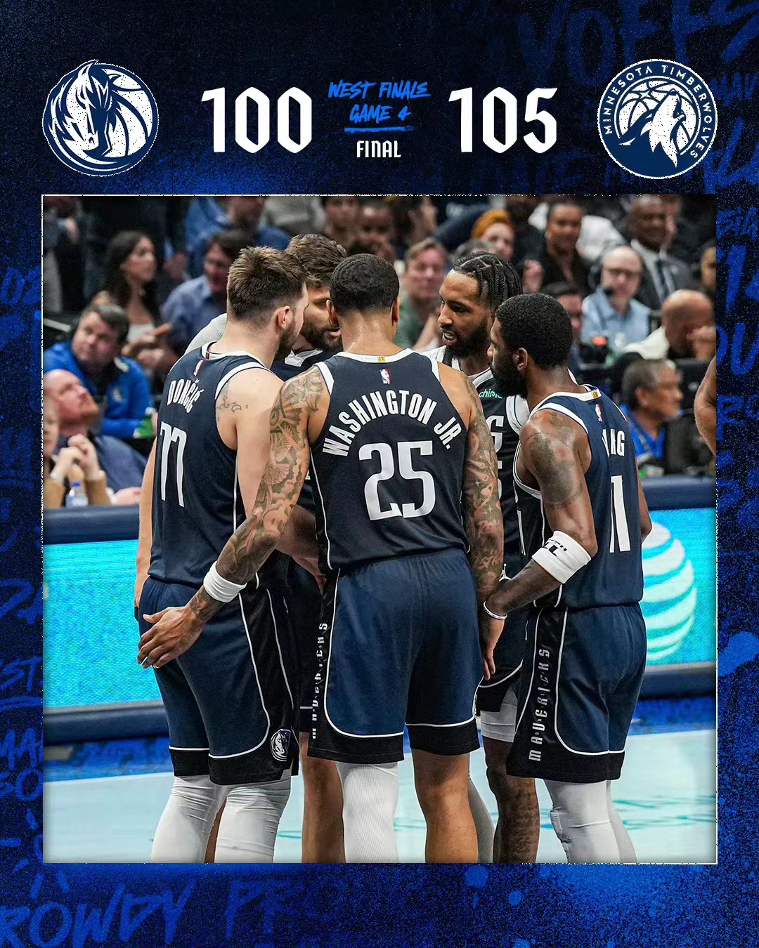 Kampen om trøjer mellem Mavericks og Timberwolves i Western Conference Finals